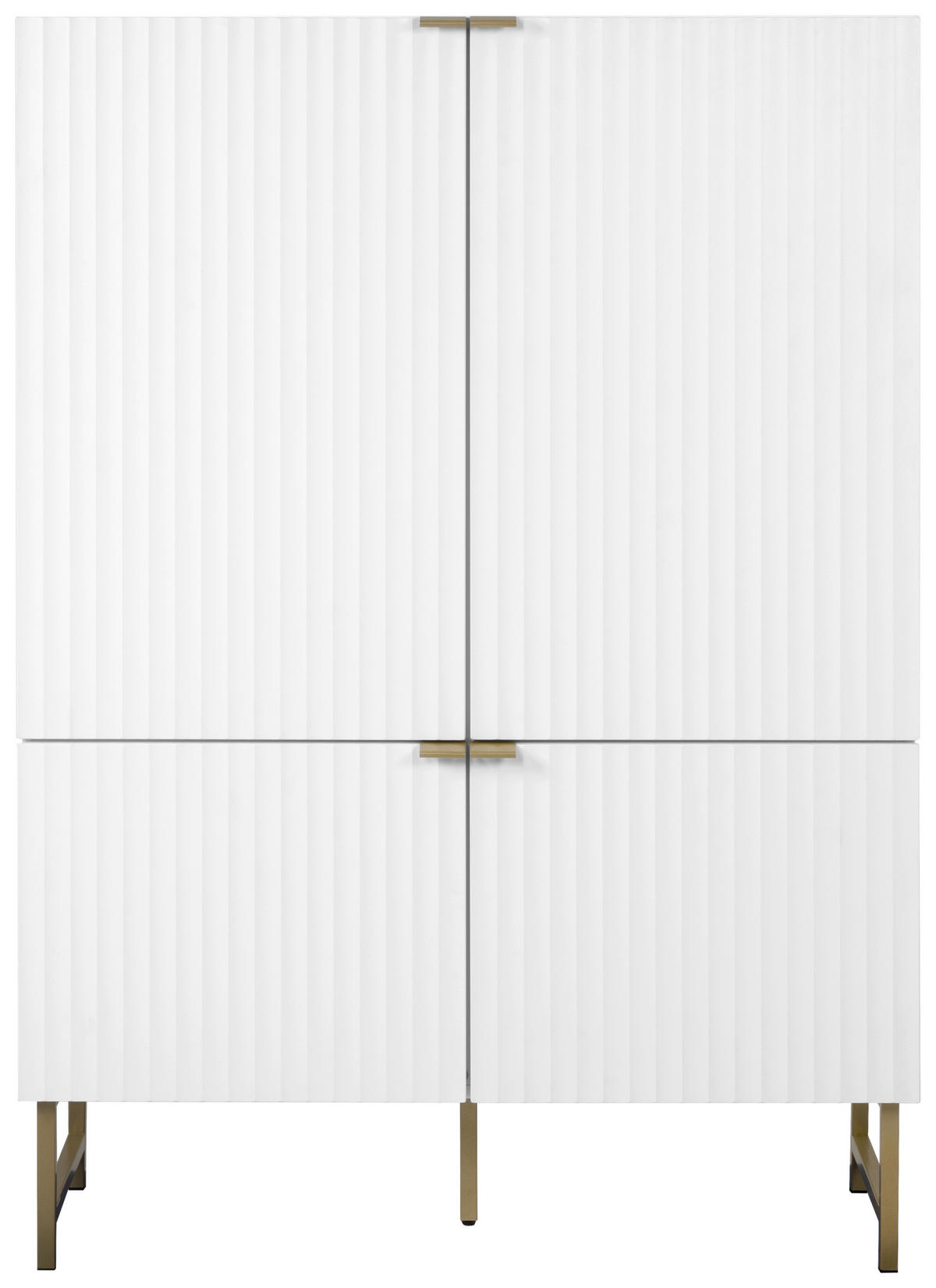 VYSOKÁ KOMODA, bílá, 100/142/41 cm - bílá/barvy zlata, Design, kov/kompozitní dřevo (100/142/41cm) - MID.YOU