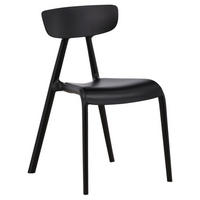 STUHL-SET  in glatt  - Schwarz, Design, Kunststoff (49/79.5/54cm) - Livetastic