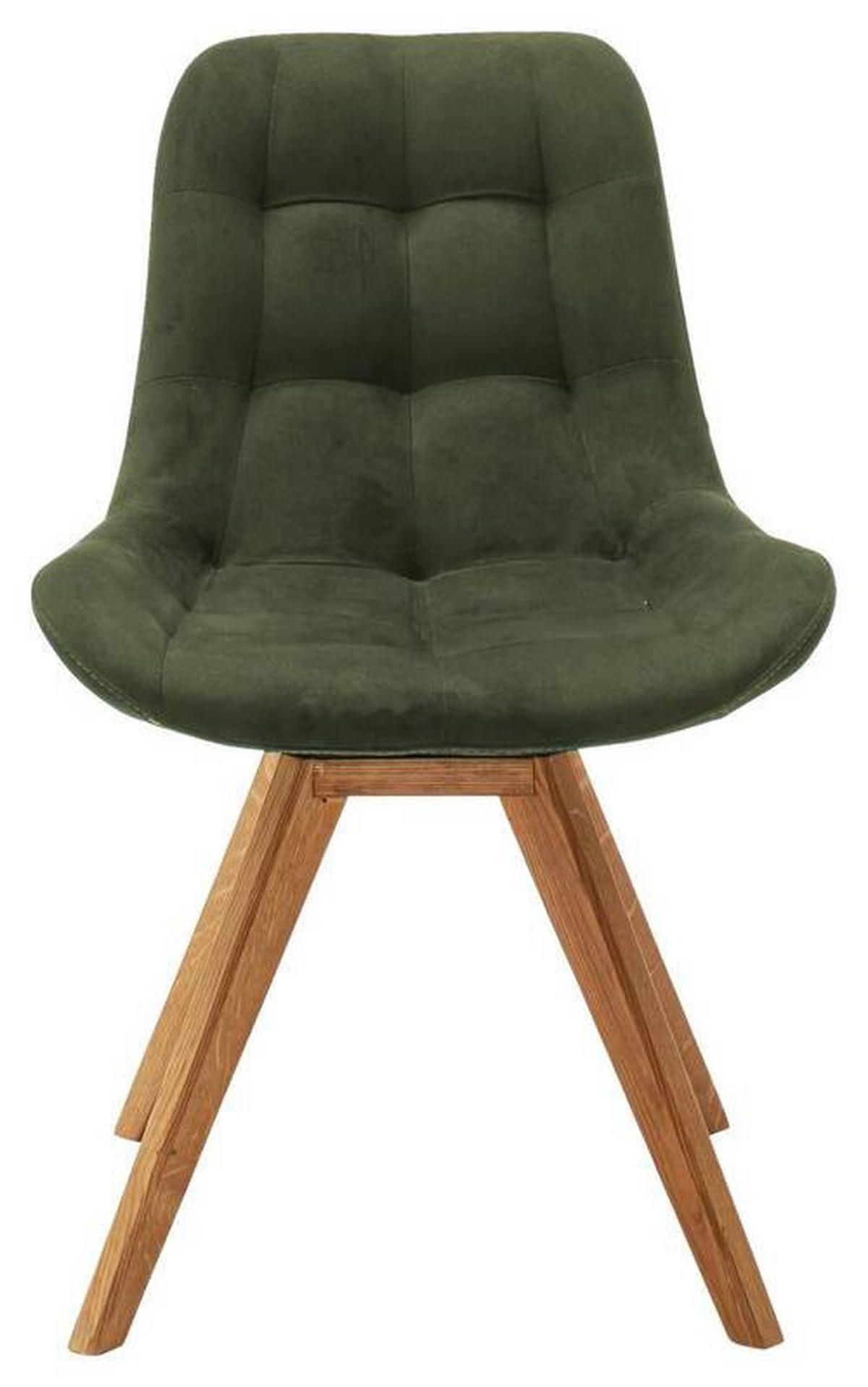 STUHL Flachgewebe Olivgrün  - Olivgrün, KONVENTIONELL, Holz/Textil (56/84/63cm) - Carryhome