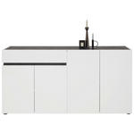 SIDEBOARD  in 160,2/80,1/42,6 cm  - Anthrazit/Schwarz, Design, Holzwerkstoff/Kunststoff (160,2/80,1/42,6cm) - Voleo