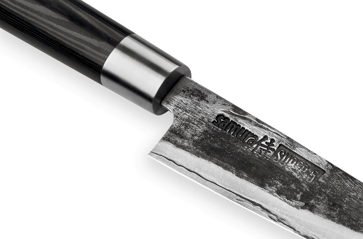 UNIVERZALNI NOŽ  SUPER 5        30 cm    jeklo - srebrne barve/črna, Basics, kovina/leseni material (30cm) - Samura
