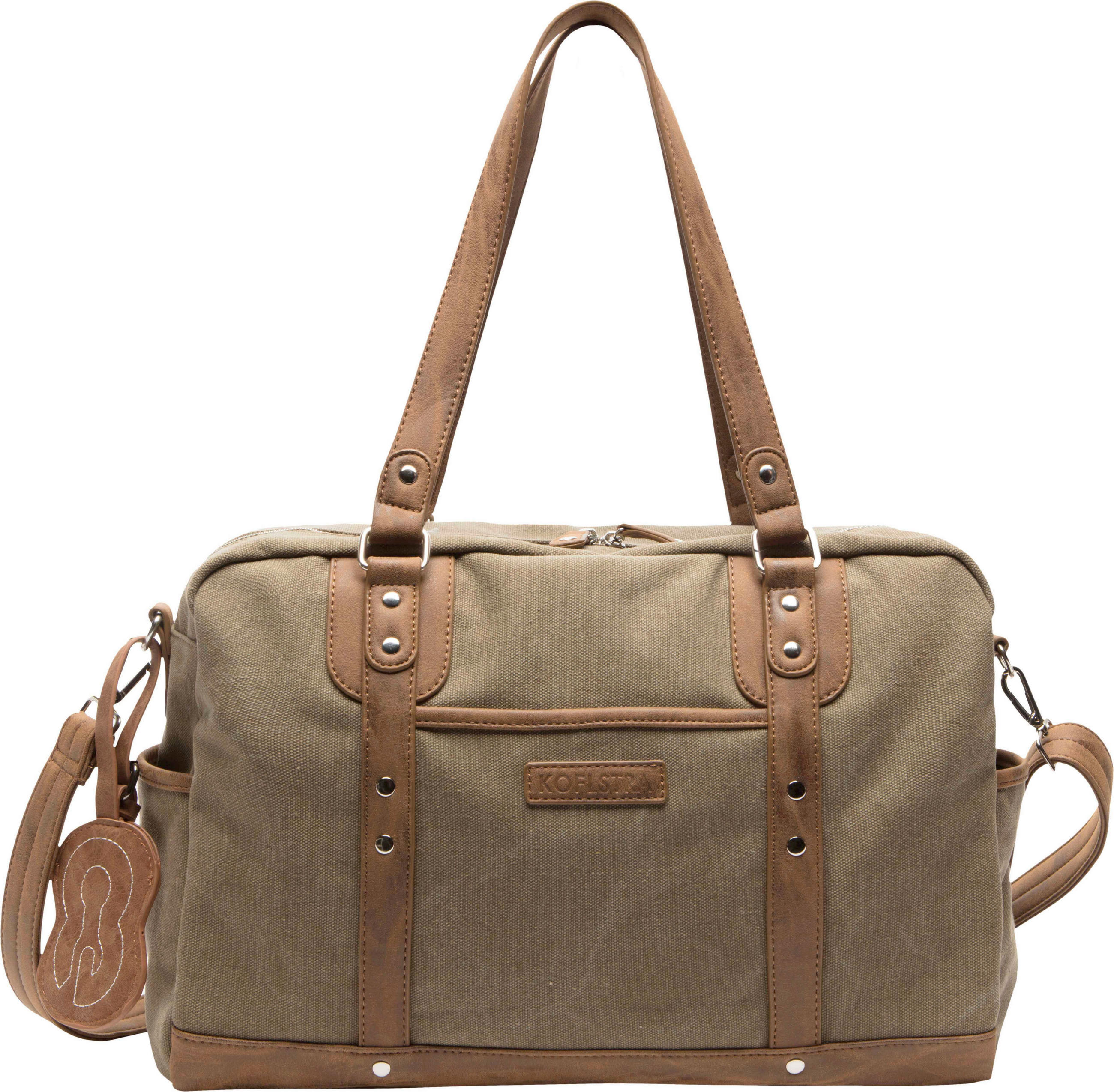 WICKELTASCHE  - Olivgrün/Grün, Trend, Kunststoff/Textil (40.5/13/28cm) - Koelstra