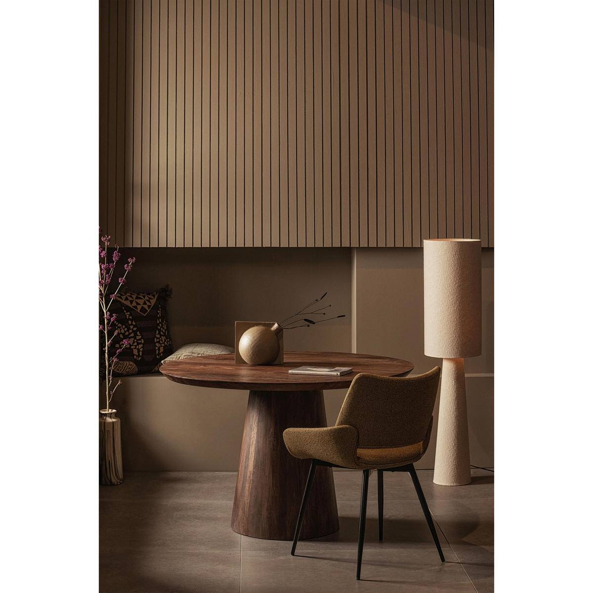 ESSTISCH in Holz 130/130/76 cm  - Walnussfarben, Design, Holz (130/130/76cm) - Livetastic