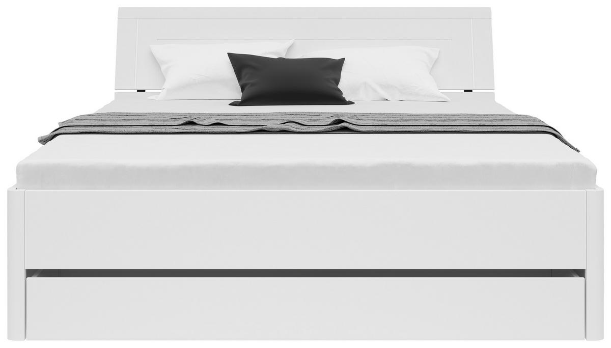 STAURAUMBETT 180/200 cm  in Weiß  - Graphitfarben/Weiß, KONVENTIONELL, Holzwerkstoff (180/200cm)