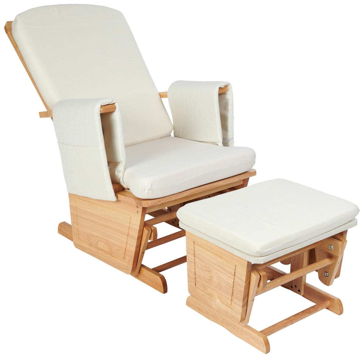 STILLSTUHL - Creme/Naturfarben, Basics, Holz/Textil (56/101/73cm) - My Baby Lou
