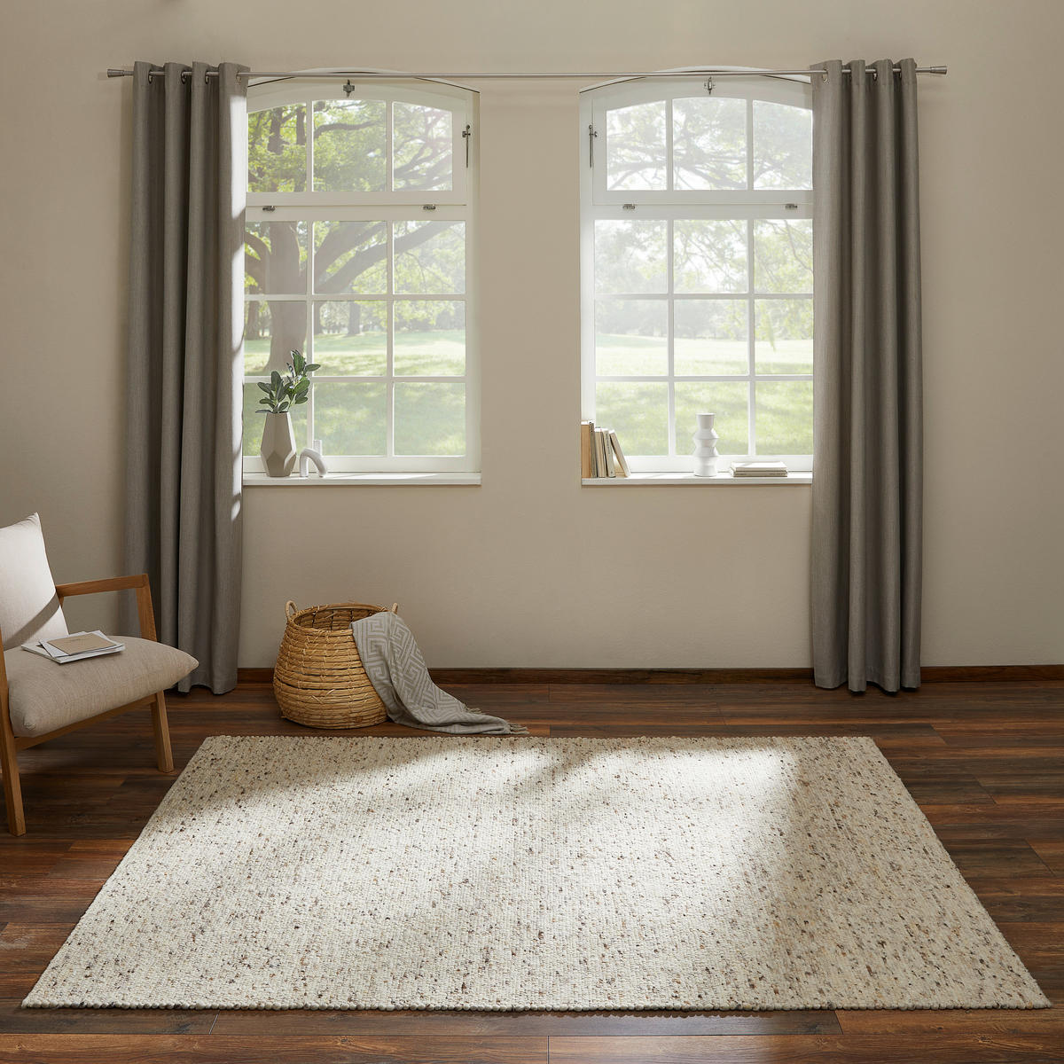 HANDWEBTEPPICH 170/230 cm Beige  - Beige, Basics, Textil (170/230cm) - Linea Natura