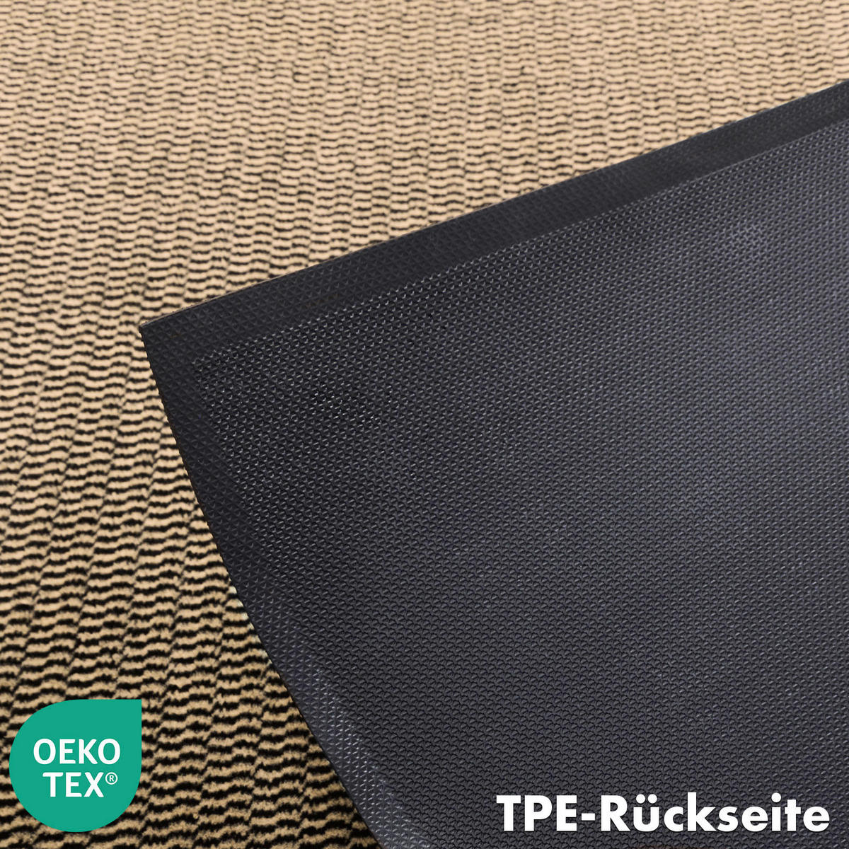 SCHMUTZFANGMATTE - Beige, Basics, Kunststoff/Textil (90/150cm) - Floordirekt