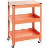 SERVÍROVACÍ VOZÍK, oranžová, 50/32/75 cm - oranžová, Design, kov (50/32/75cm)