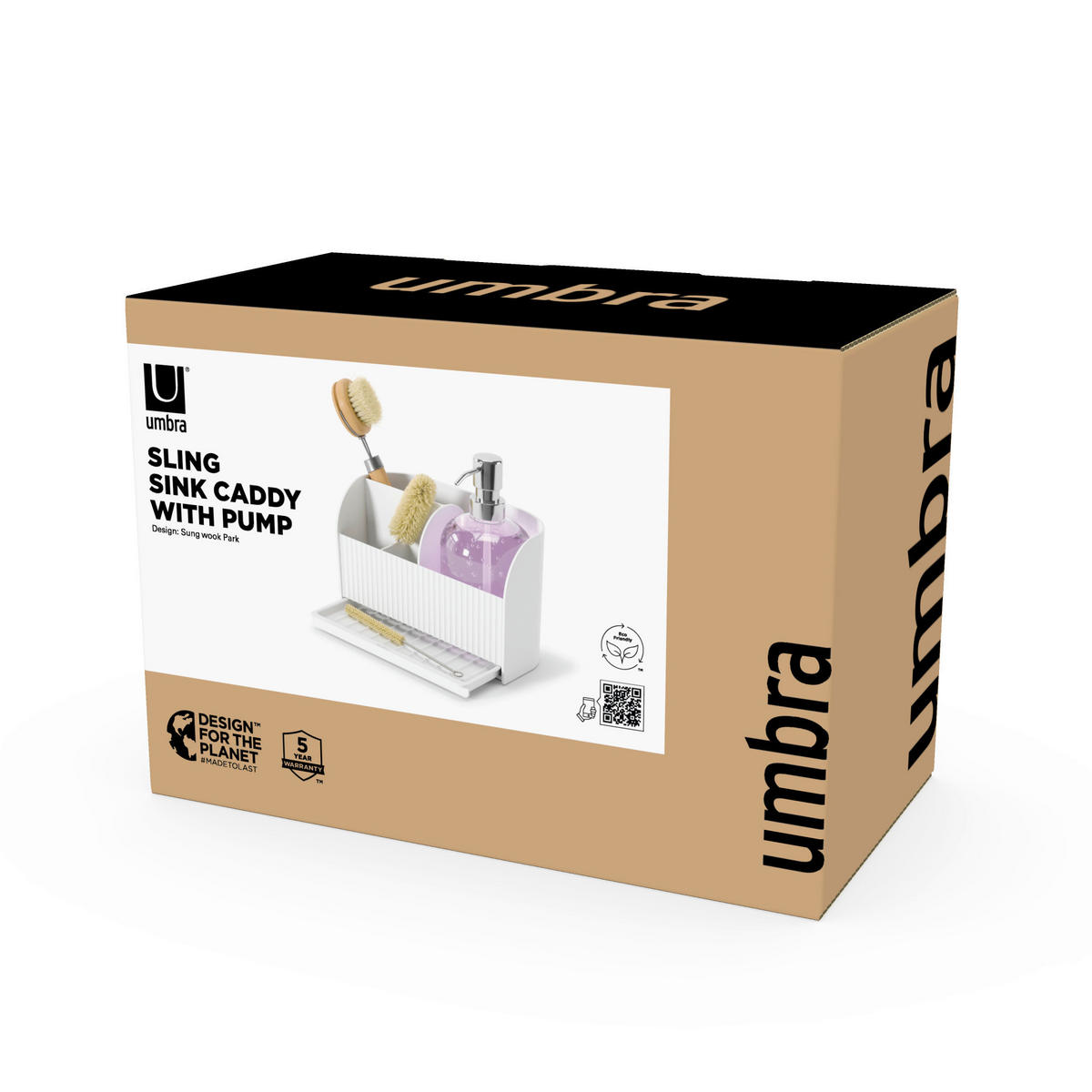 GESCHIRRKORB - Weiß, KONVENTIONELL, Kunststoff (21/18,5/17cm) - Umbra