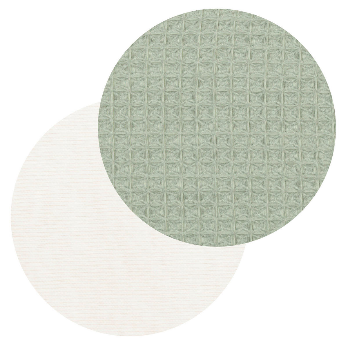KUSCHELNEST babybay Kuschelnest Waffelpiqué  90/50/13 cm   - Jadegrün, Basics, Textil (90/50/13cm) - Babybay