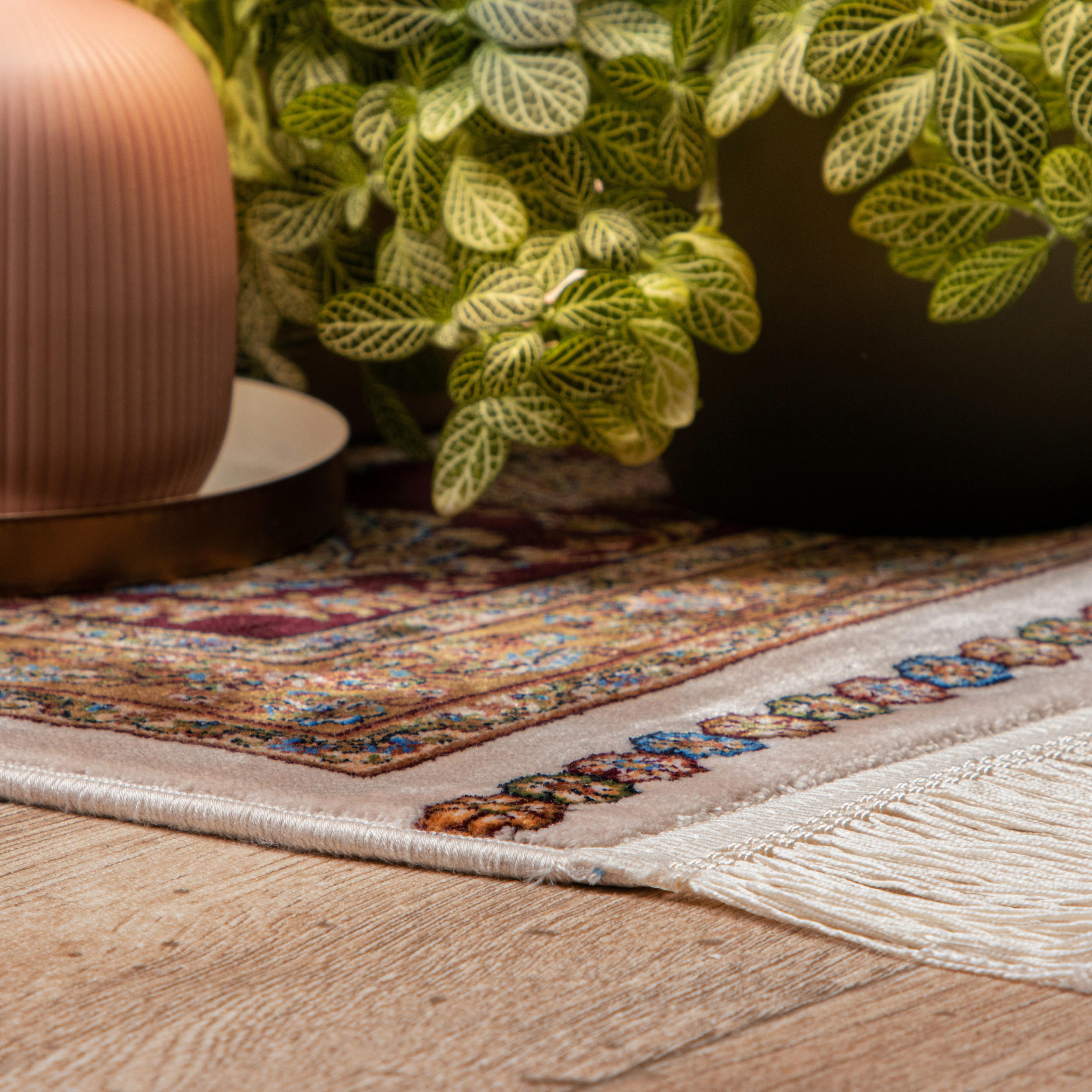 WEBTEPPICH 200/290 cm My Babylon of Obsession Creme, Hellbraun, Kirschrot  - Hellbraun/Creme, Design, Textil (200/290cm) - Obsession