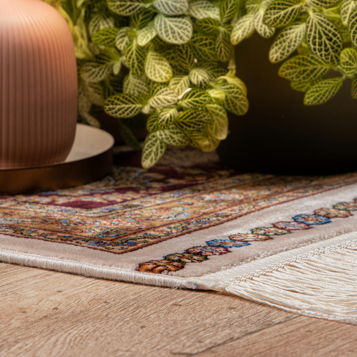 WEBTEPPICH 160/230 cm My Babylon of Obsession Creme, Hellbraun, Kirschrot  - Hellbraun/Creme, Design, Textil (160/230cm) - Obsession