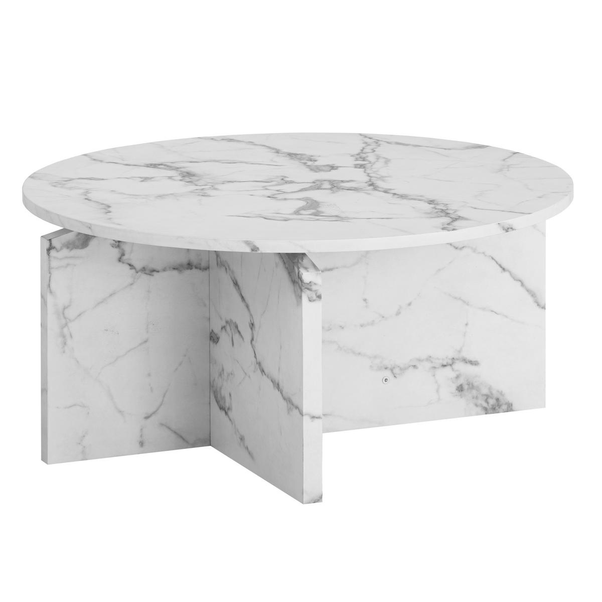 COUCHTISCH in Holzwerkstoff 70/70/33 cm  - Weiss, Design, Holzwerkstoff (70/70/33cm) - Livetastic