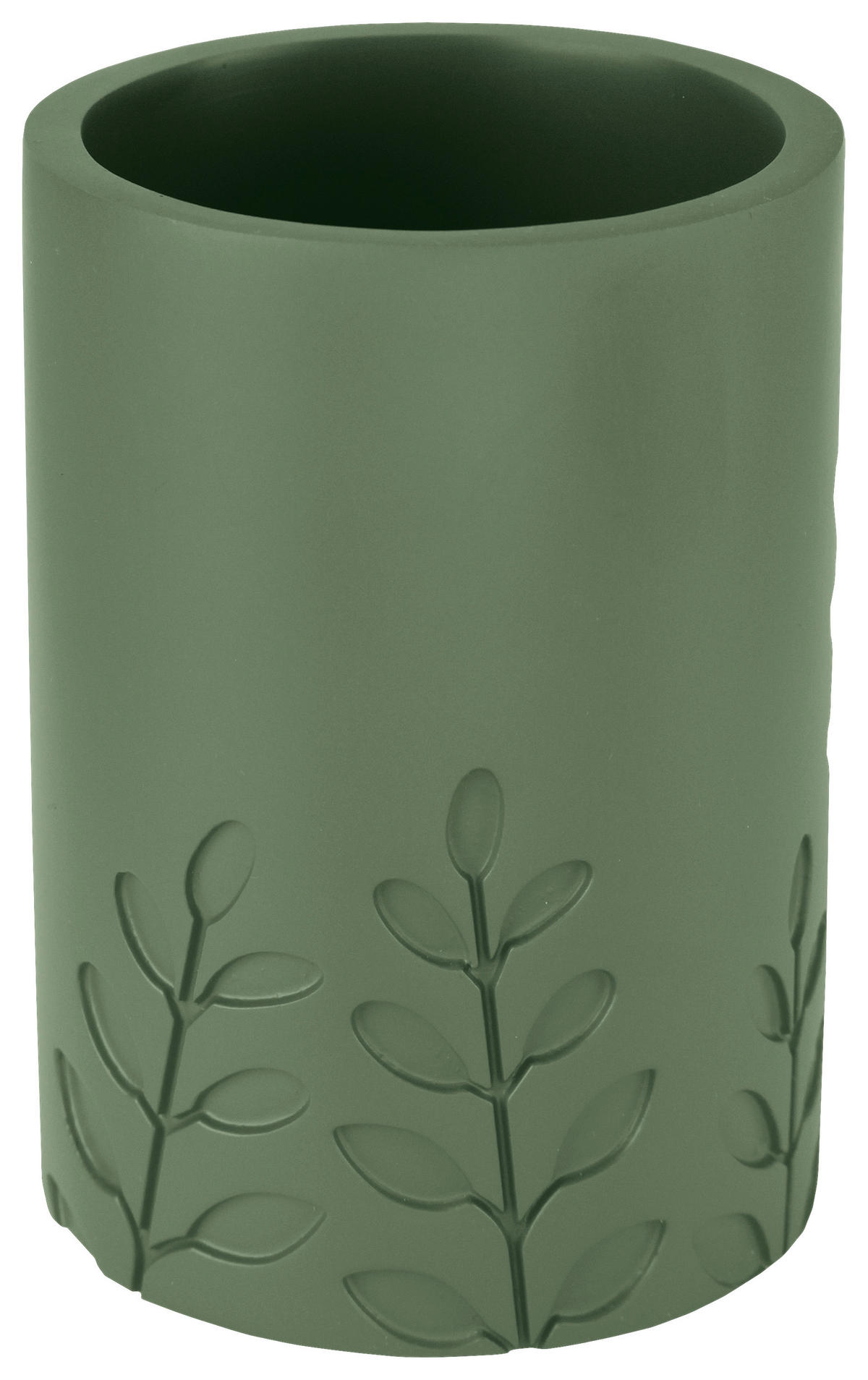 ZAHNPUTZBECHER Naturmaterialien  - Grün, Basics, Naturmaterialien (8/10/8cm) - Kleine Wolke