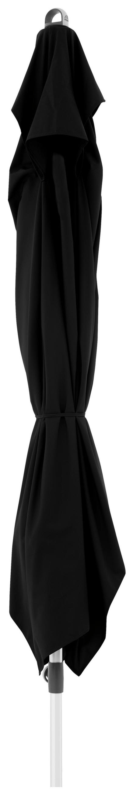 SONNENSCHIRM 300x200 cm Schwarz  - Alufarben/Schwarz, Basics, Textil/Metall (300/200cm) - Doppler