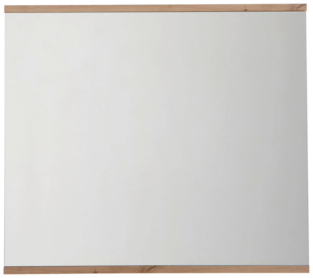 ZIDNO OGLEDALO  85/75/2 cm     - bela/hrast artisan, Dizajnerski, staklo/pločasti materijal (85/75/2cm) - Xora