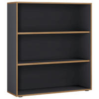 AKTENREGAL 100/110/33 cm  - Honigeiche/Anthrazit, Design, Holzwerkstoff/Kunststoff (100/110/33cm) - P & B
