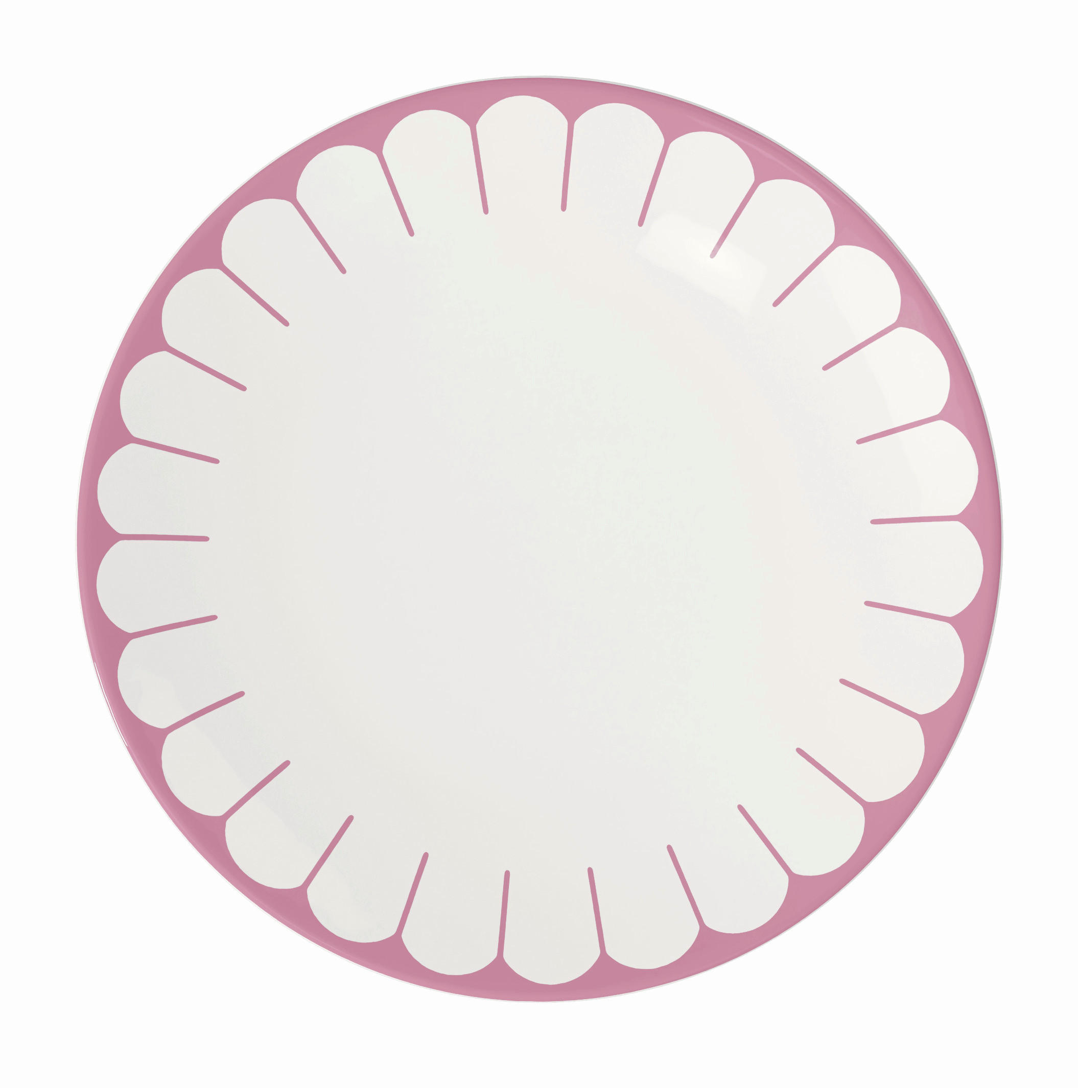 Villeroy & Boch Speiseteller Fleur cassis Weiß, Magenta 2.5 cm