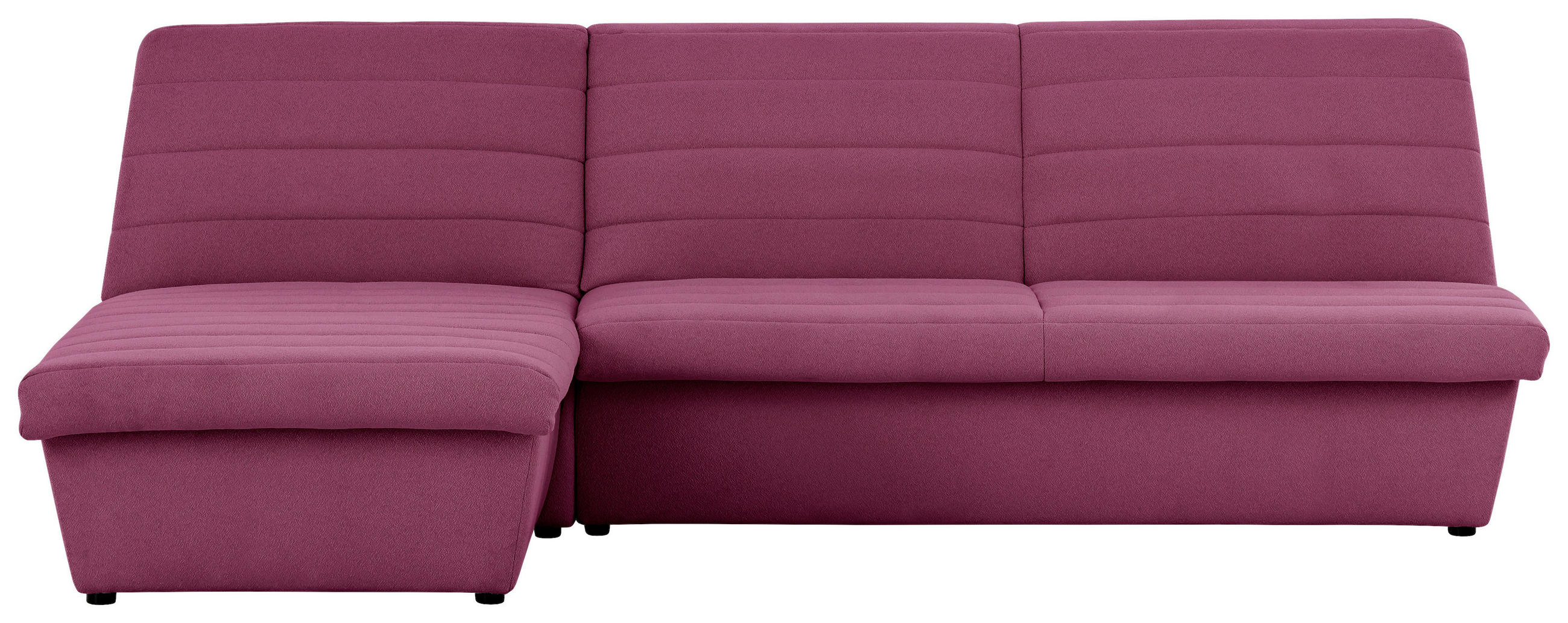 ECKSOFA in Webstoff Weinrot  168/274 cm  - Weinrot/Schwarz, Design, Kunststoff/Textil (168/274cm) - LOOKS by W.Joop
