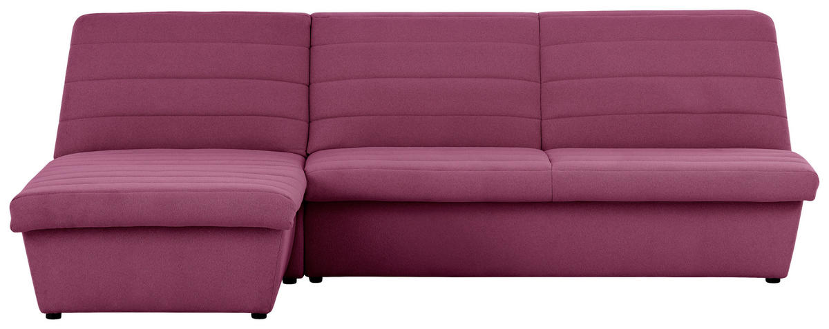 ECKSOFA in Webstoff Weinrot  168/274 cm  - Weinrot/Schwarz, Design, Kunststoff/Textil (168/274cm) - LOOKS by W.Joop