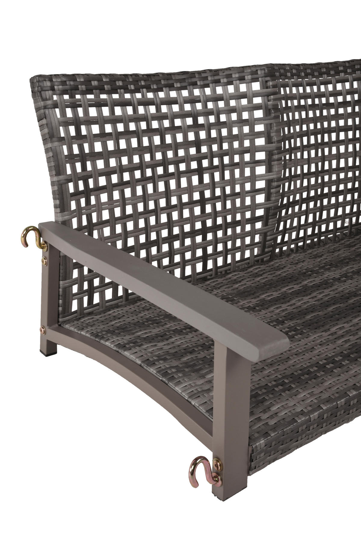 HÄNGEBANK 120/79/57 cm  - Akaziefarben/Grau, Basics, Holz/Kunststoff (120/79/57cm) - Gardenson
