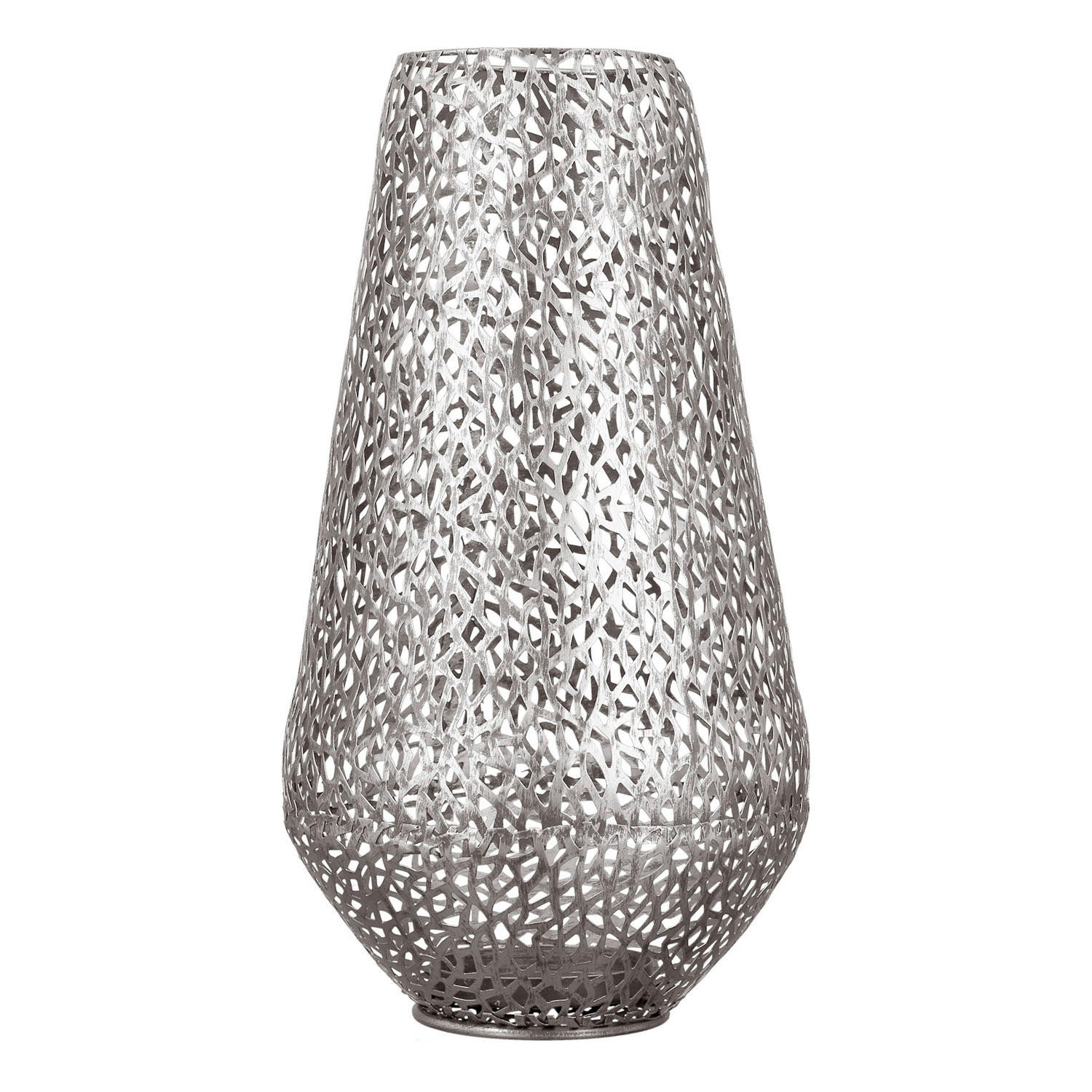 WINDLICHT Silberfarben  - Silberfarben, Basics, Metall (25/46/25cm)