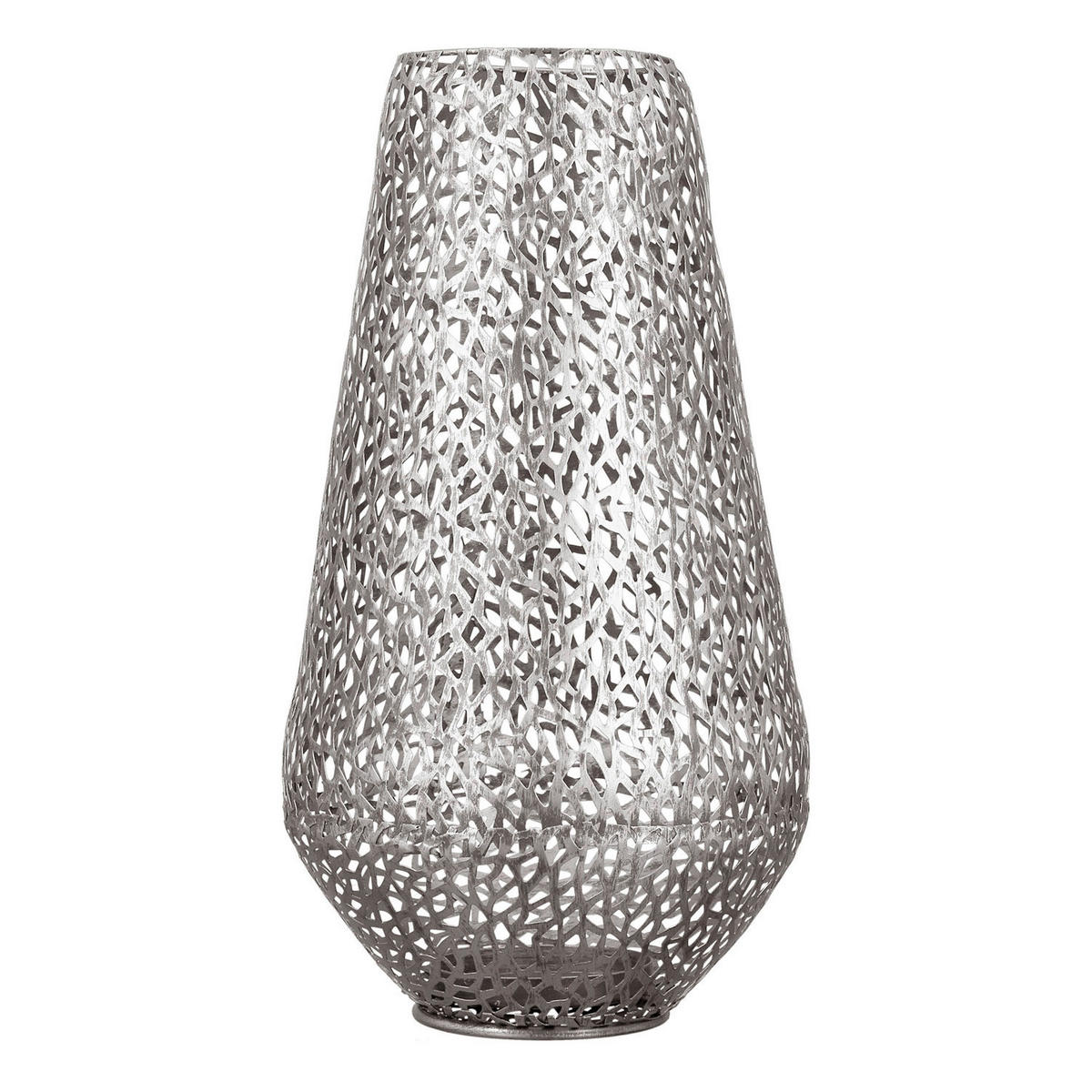 WINDLICHT Silberfarben  - Silberfarben, Basics, Metall (25/46/25cm)