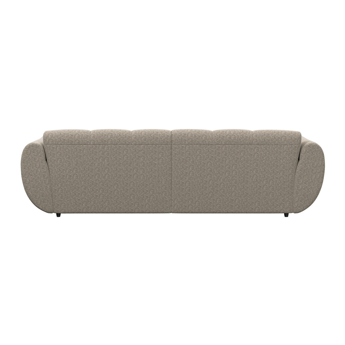 ECKSOFA Chenille Beige  - Beige/Schwarz, Trend, Kunststoff/Textil (280/178cm) - MID.YOU