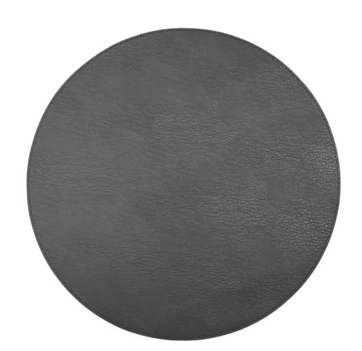 BORDSTABLETT textil läderimitation mörkgrå 38 cm  - mörkgrå, Basics, textil (38cm)