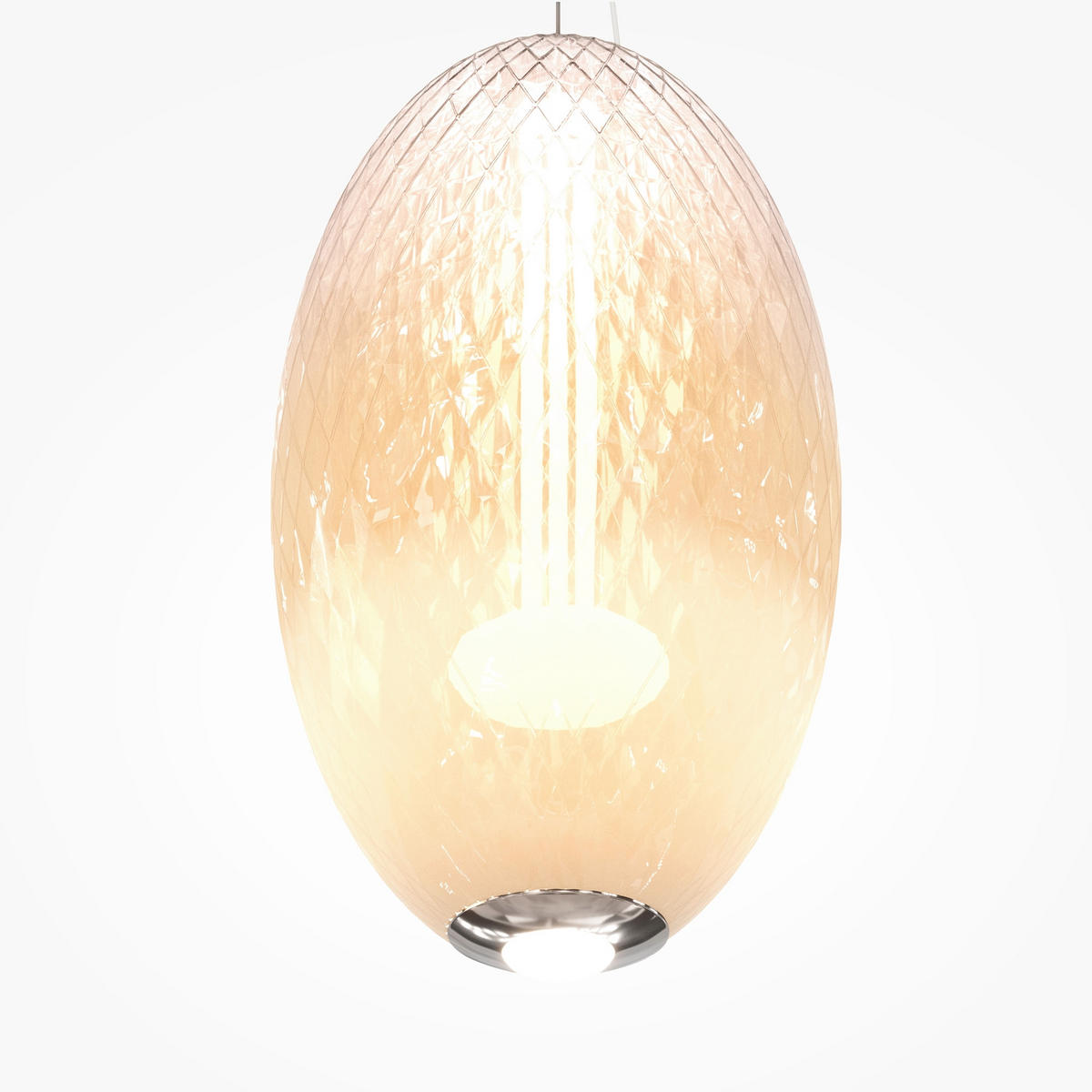 PENDELLEUCHTE Bruma 25/345 cm  - Chromfarben, Design, Metall (25/345cm) - MAYTONI