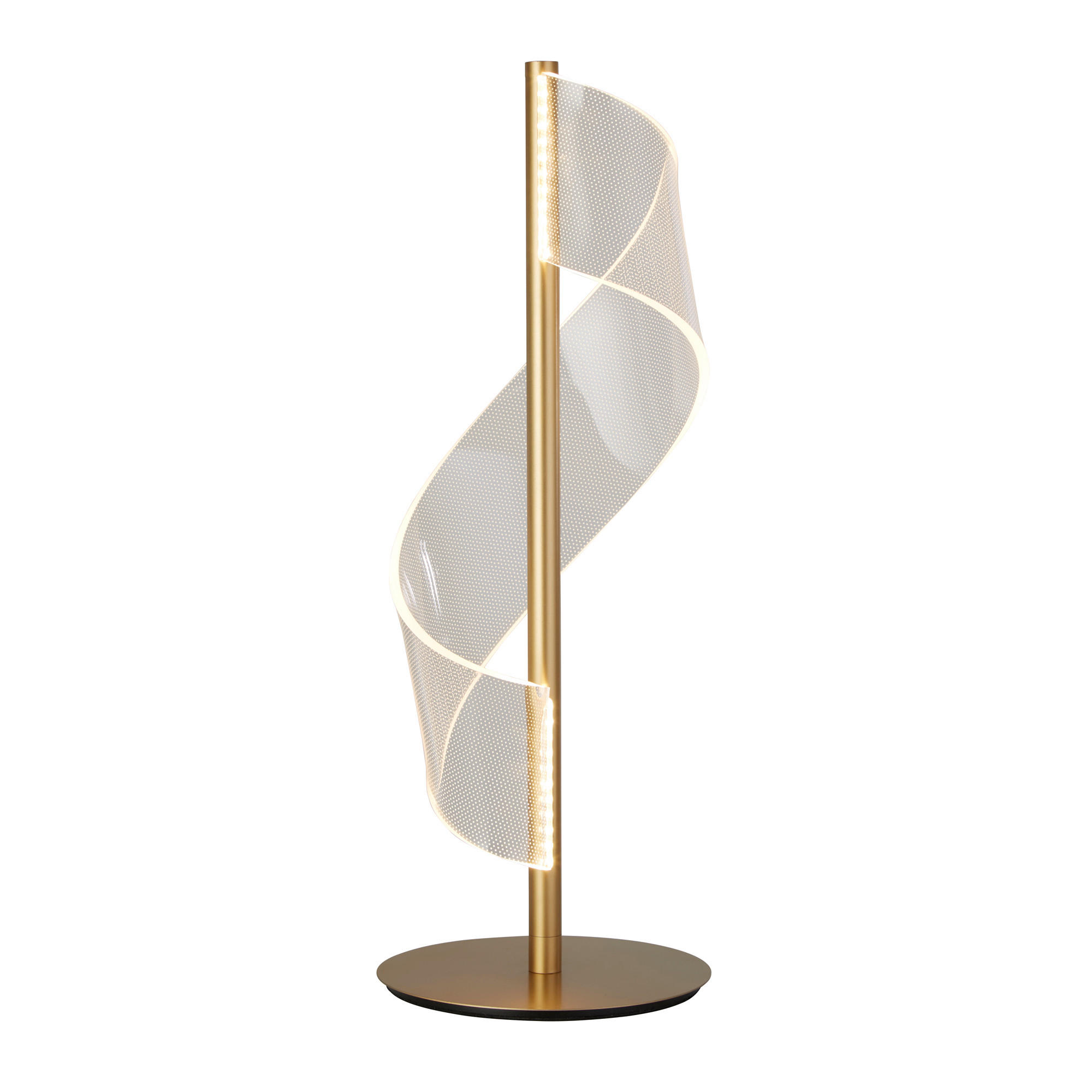 Thumbnail - Searchlight Led-Tischleuchte Lux & Belle, Chrom, Transparent, Metall, Kunststoff, rund,rund, G, 18x49.5x18 cm, Lampen & ...