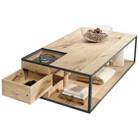 COUCHTISCH in Holz, Metall 120/75/40 cm  - Eichefarben/Anthrazit, Konventionell, Holz/Metall (120/75/40cm) - Voglauer