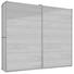 SCHWEBETÜRENSCHRANK in Weiß, Eichefarben - Eichefarben/Alufarben, Design, Holzwerkstoff (225/210/65cm) - Carryhome SCHWEBETÜRENSCHRANK in Weiß, Eichefarben - Eichefarben/Alufarben, Design, Holzwerkstoff (225/210/65cm) - Carryhome