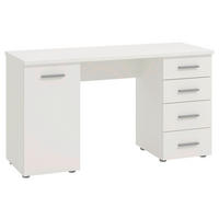 ÍRÓASZTAL 135/74/50 cm  - fehér, Basics, faalapú anyag (135/74/50cm) - Xora