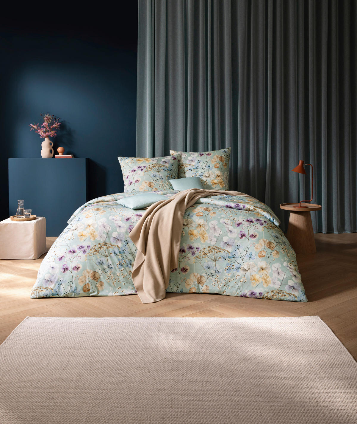 BETTWÄSCHE Atelier 155/220 cm  - Mintgrün, Design, Textil (155/220cm) - Estella