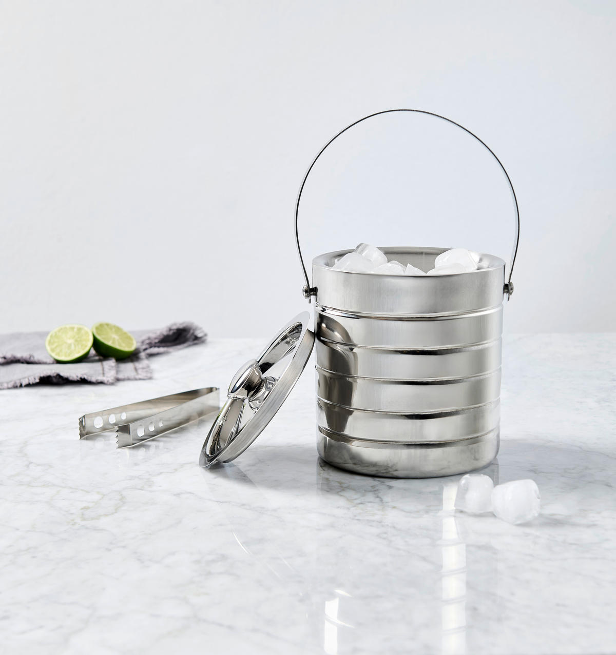 Găleată Pentru Gheață - culoare inox, Trend, metal (15/18cm) - Novel