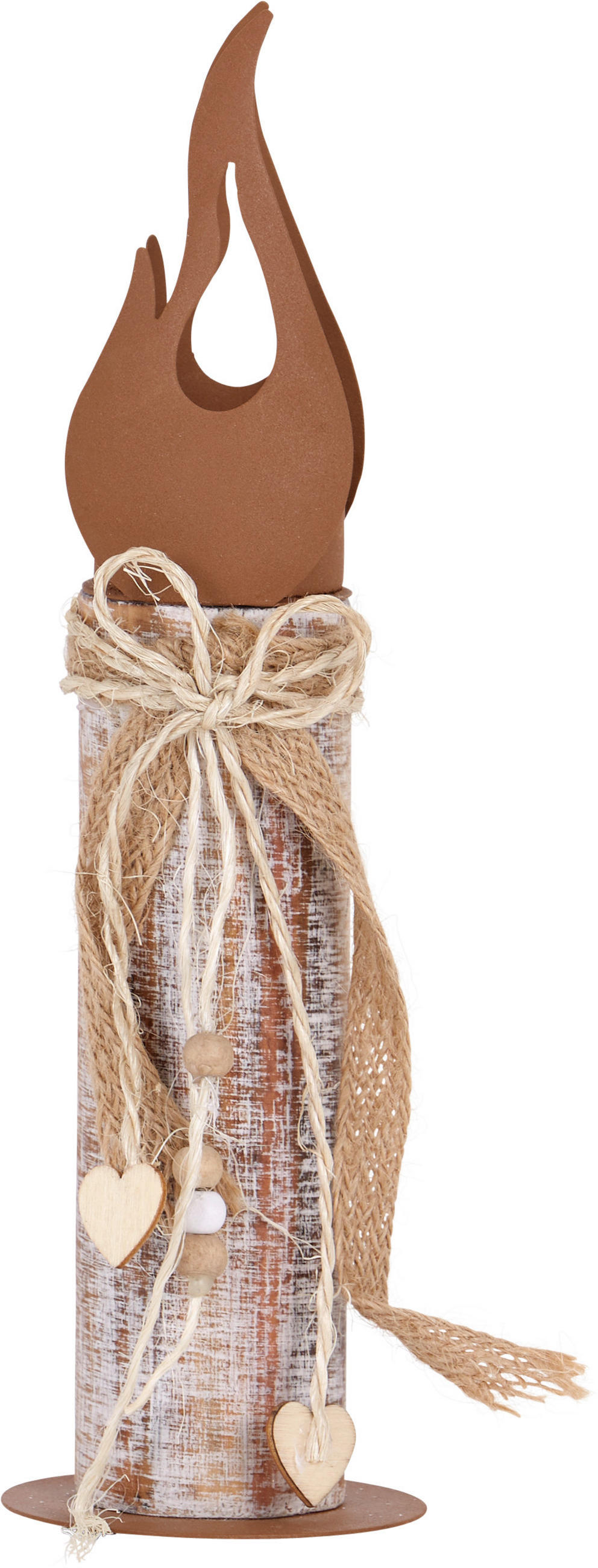 Teelichhalter Ralfino Aus Holz/metall Für 1 Teelicht