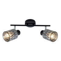 STRAHLER Bill 50/9/19 cm   - Schwarz, Design, Glas/Metall (50/9/19cm)