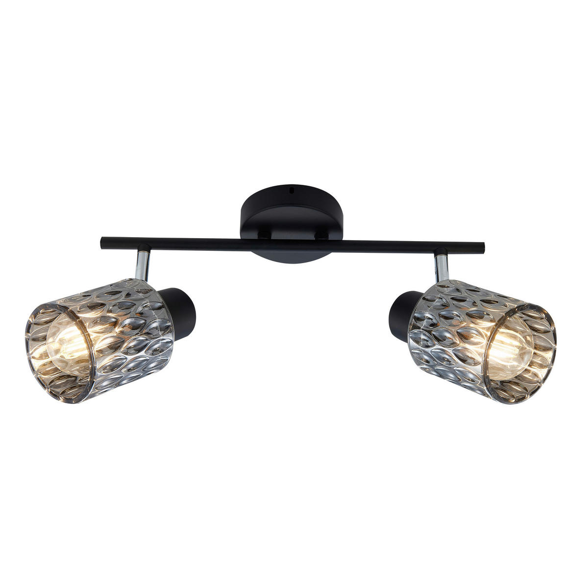 STRAHLER Bill 50/9/19 cm   - Schwarz, Design, Glas/Metall (50/9/19cm)