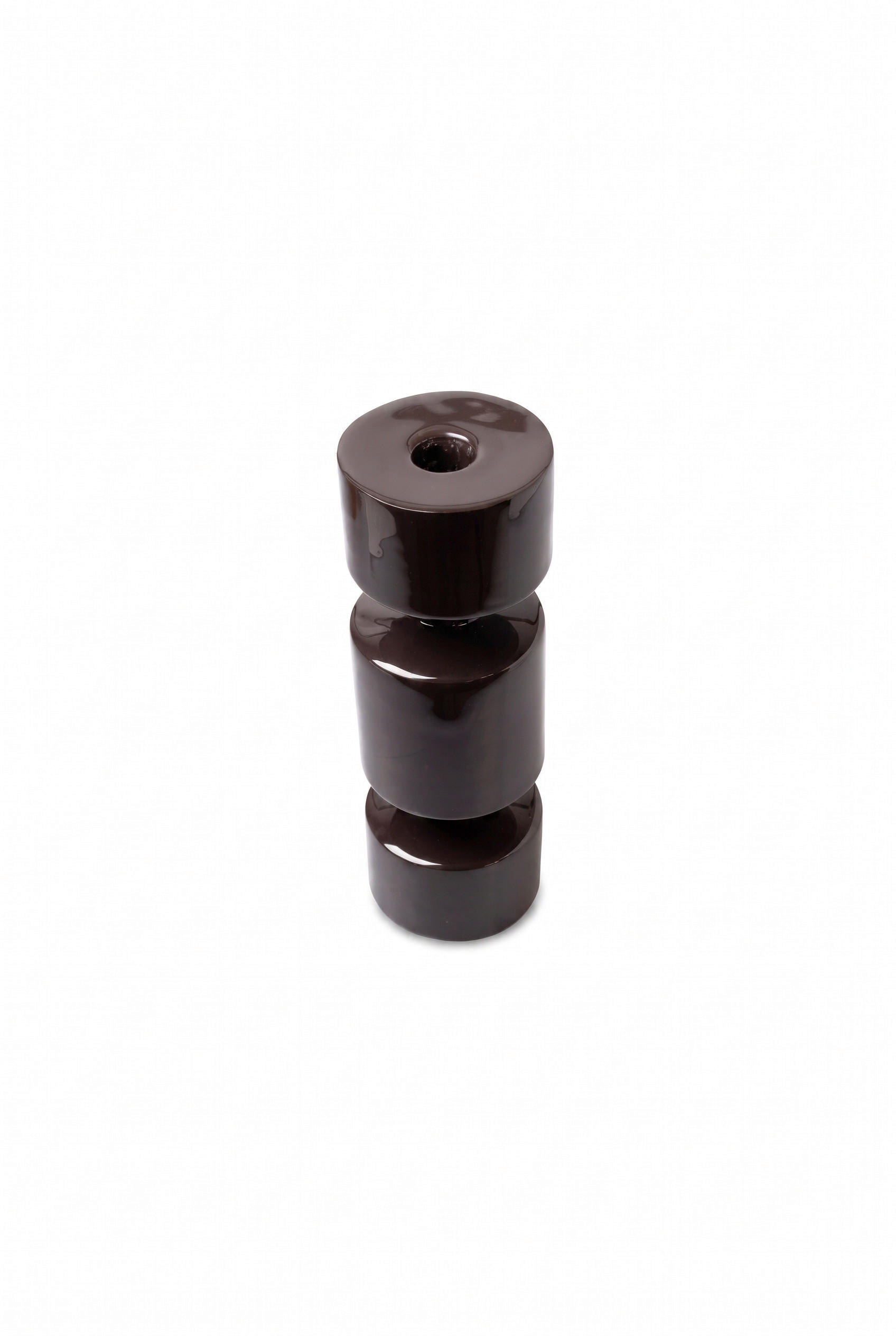 STABKERZENHALTER - Dunkelbraun, Basics, Metall (7/23cm) - FYNCH-HATTON