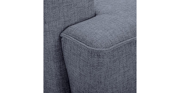 ECKSOFA in Mikrofaser Blau  - Blau/Schwarz, KONVENTIONELL, Kunststoff/Textil (295/169cm) - Carryhome
