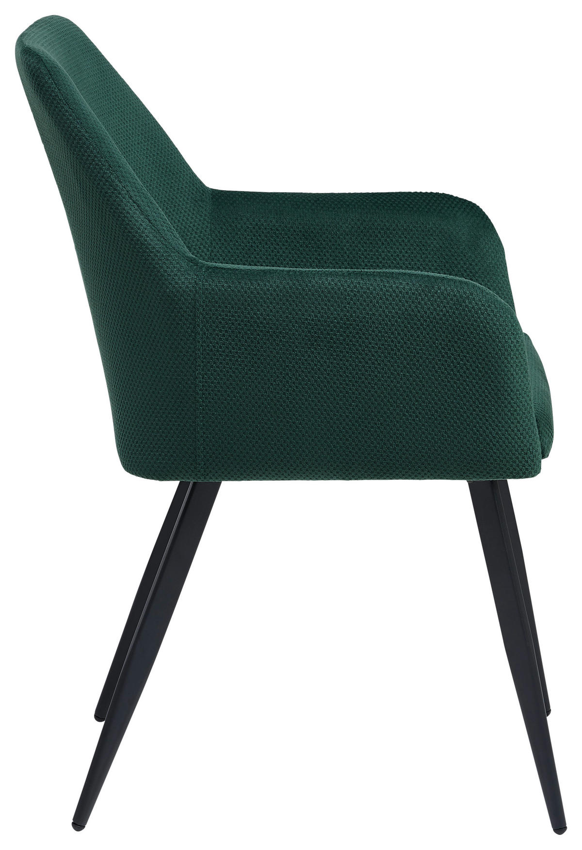 ŽIDLE S PODRUČKAMI, železo, tkaná látka, černá, zelená - černá/zelená, Lifestyle, kov/textil (56/87/60cm) - MID.YOU