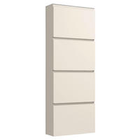 SCHUHKIPPER Gardasee  in 60/161/22 cm  - Taupe, Design, Glas/Holzwerkstoff (60/161/22cm) - Moderano