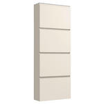 SCHUHKIPPER Gardasee  in 60/161/22 cm  - Taupe, Design, Glas/Holzwerkstoff (60/161/22cm) - Moderano