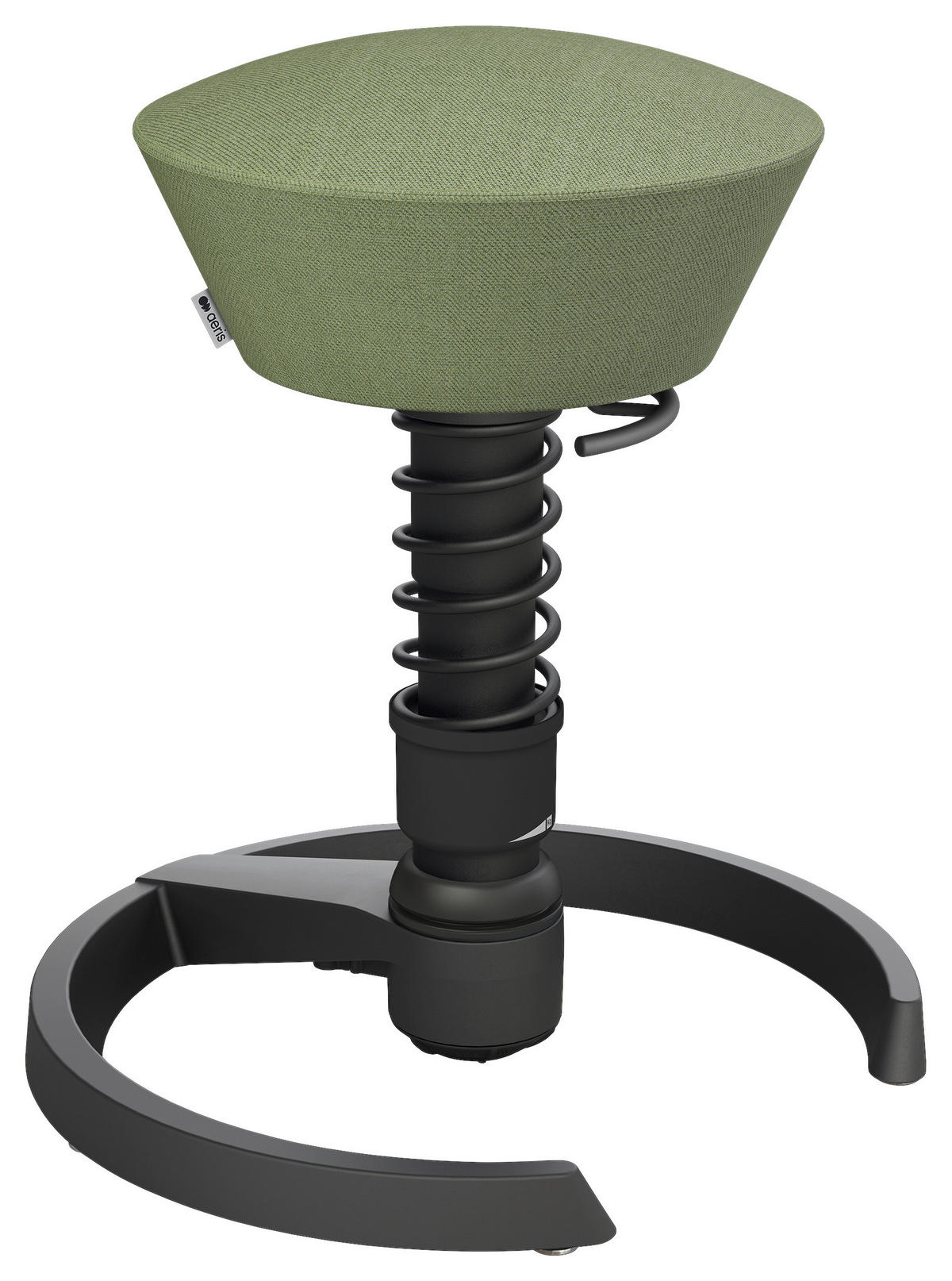 BÜROHOCKER 55/45,66/55 cm  - Pastellgrün/Schwarz, Basics, Textil/Metall (55/45,66/55cm) - Aeris