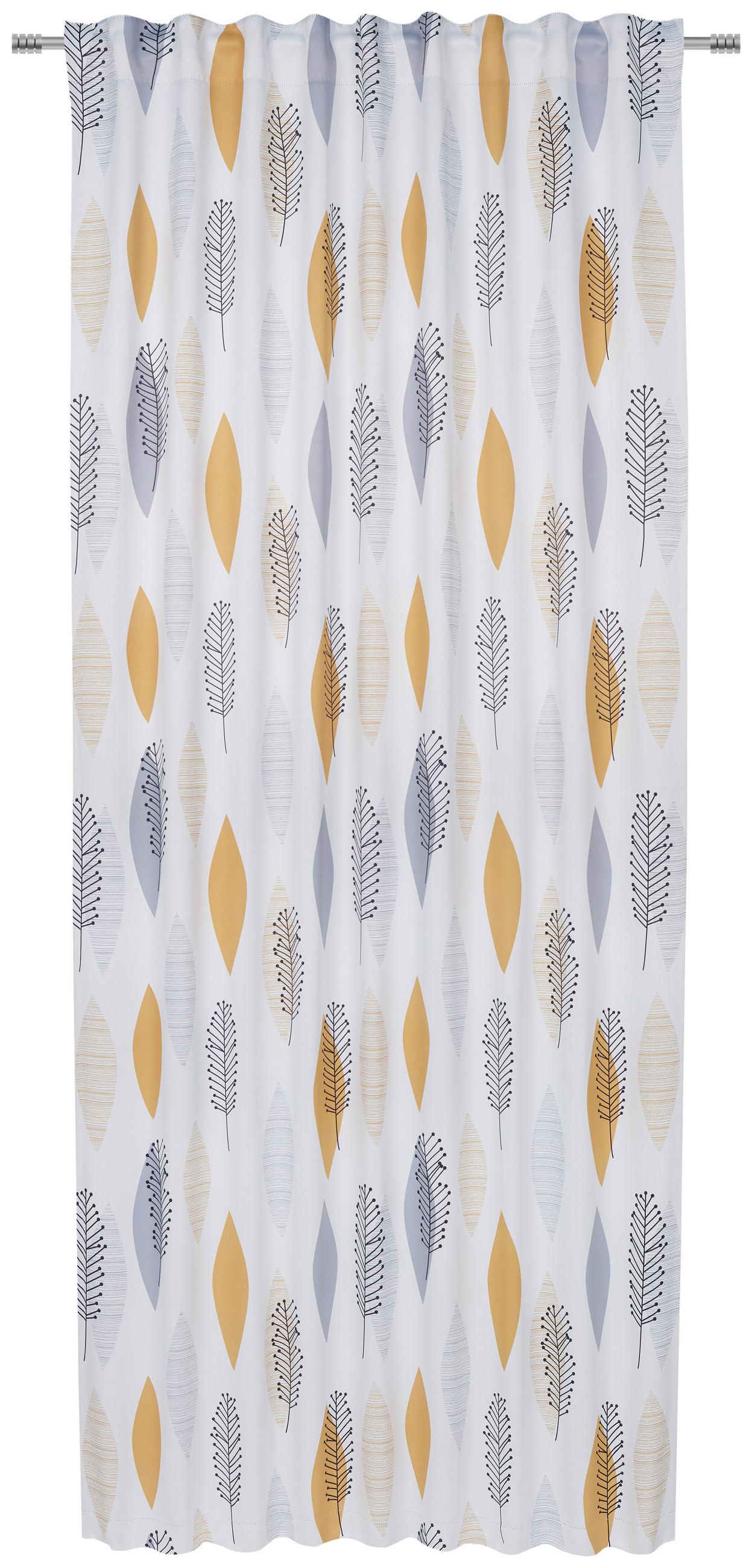 MÖRKLÄGGNINGSGARDIN black-out (mörkläggande)  - gul, Klassisk, textil (135/245cm) - Esposa