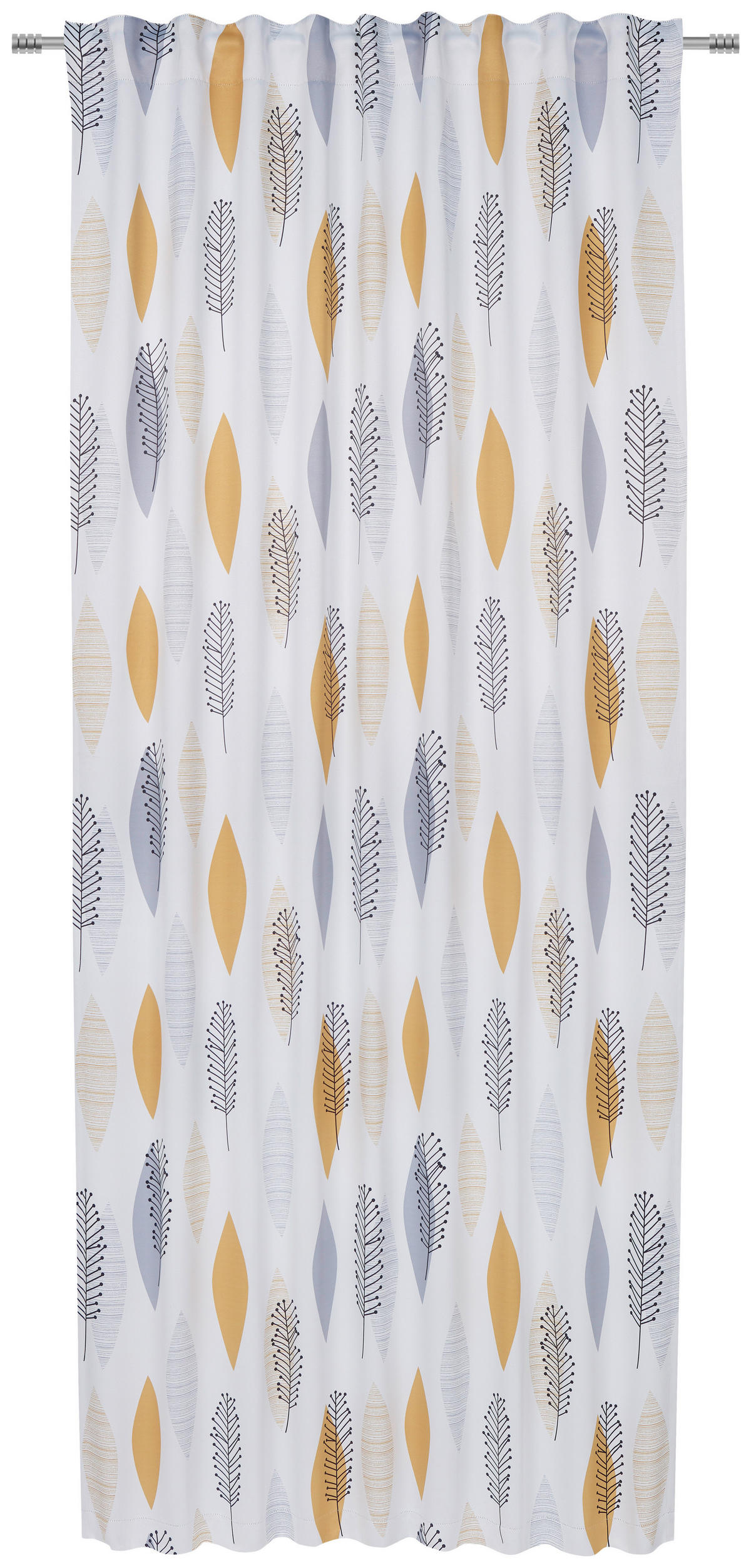 MÖRKLÄGGNINGSGARDIN black-out (mörkläggande)  - gul, Klassisk, textil (135/245cm) - Esposa