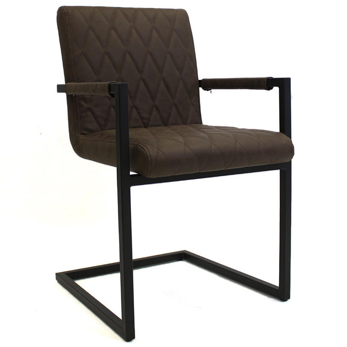 SADA STOLIČIEK S PODRÚČKAMI 2 kus - hnedá/svetlohnedá, Lifestyle, kov/textil (54/86/57cm) - MID.YOU