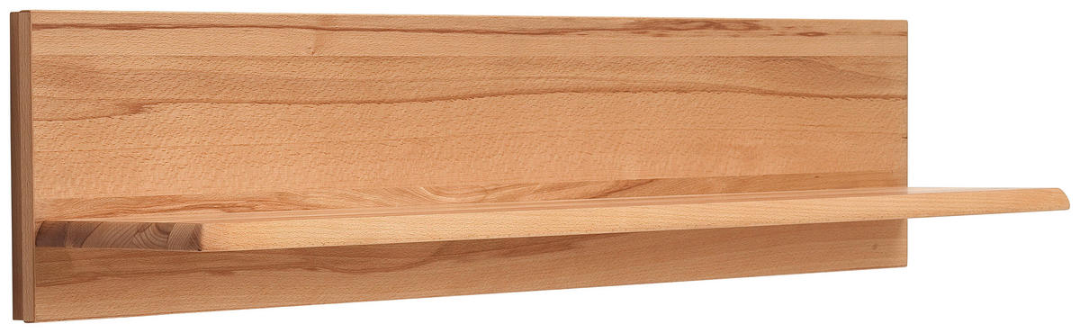 WOHNWAND La Paz  in Buchefarben  303/209/51 cm  - Silberfarben/Buchefarben, Design, Glas/Holz (303/209/51cm) - Livetastic