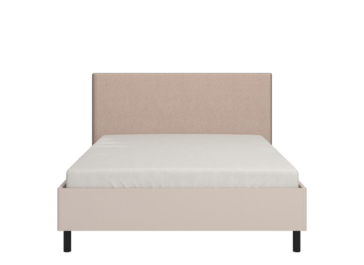 ÁGY 160/200 cm  kasmír  - fekete/kasmír, Basics, faalapú anyag/textil (160/200cm) - Carryhome